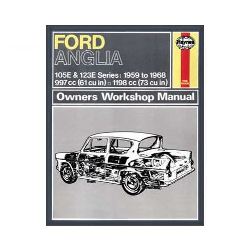  Manual de taller Haynes para Ford Anglia de 59 a 68 - UF04320 