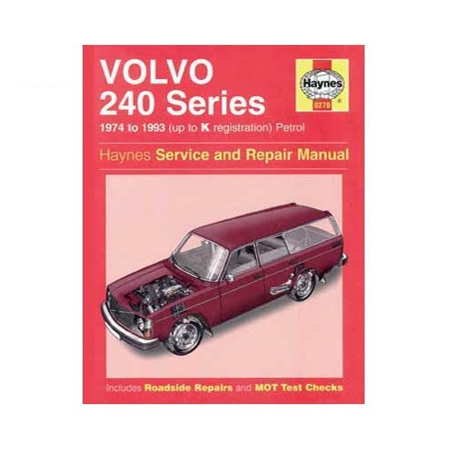  Haynes technical guide for Volvo 240 Series from 74 to 93 - UF04374 