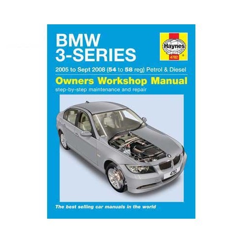     
                
                
    Haynes technical guide for BMW 3 Series E90/E91 Hatchback and Estate from 2005 to 2008 - UF04405
