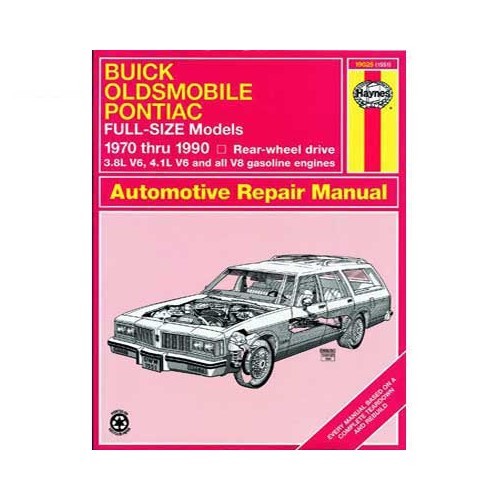     
                
                
    Manual de taller Haynes para Buick, Oldsmobile y Pontiac de 70 a 90 USA - UF04407
