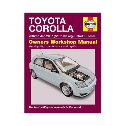  Revisão técnica da Haynes para o Toyota Corolla de 2002 a 2007 - UF04421 