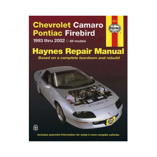 Revisão técnica Haynes USA para Pontiac Firebird e Chevrolet Camaro de 93 a 02 - UF04426 