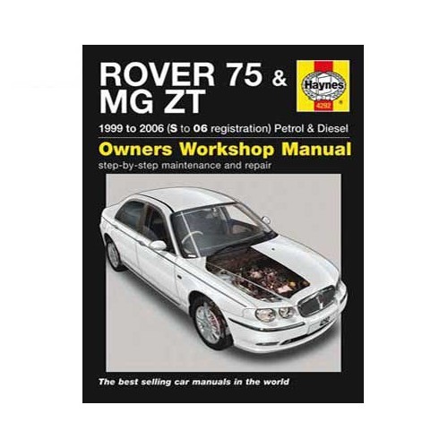     
                
                
    Haynes technical guide for Rover 75/MG ZT from 99 to 2005 - UF04488
