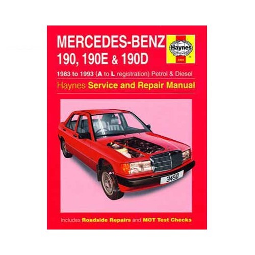  Haynes technisch overzicht voor Mercedes 190 benzine en diesel van 83 tot 93 - UF04496 