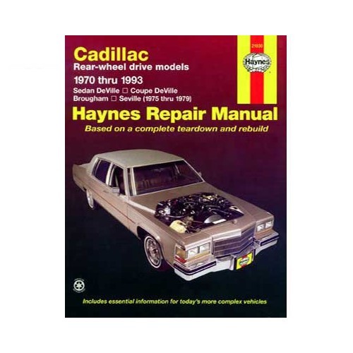  Revue technique pour Cadillac propulsion de 70 à 93 - UF04498 