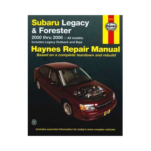  Revue technique Haynes USA pour Subaru Legacy et Forester de 99 à 2005 - UF04510 