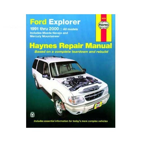     
                
                
    Haynes USA technisch overzicht voor Ford Explorer, Mazda Navajo en Mercury Moutaineer van 91 tot 2005 - UF04522
