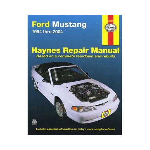     
                
                
    Haynes technical guide for Ford Mustang from 94 to 2004 - UF04524
