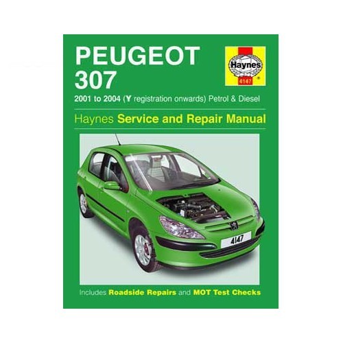  Análise técnica Haynes para o Peugeot 307 de 2001 a 2004 - UF04530 