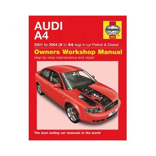  Haynes technisch overzicht voor Audi A4 van 2001 tot 2004 - UF04536 