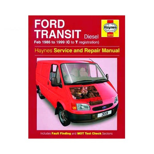  Revisão técnica Haynes para Ford Transit Diesel de 86 a 99 - UF04542 