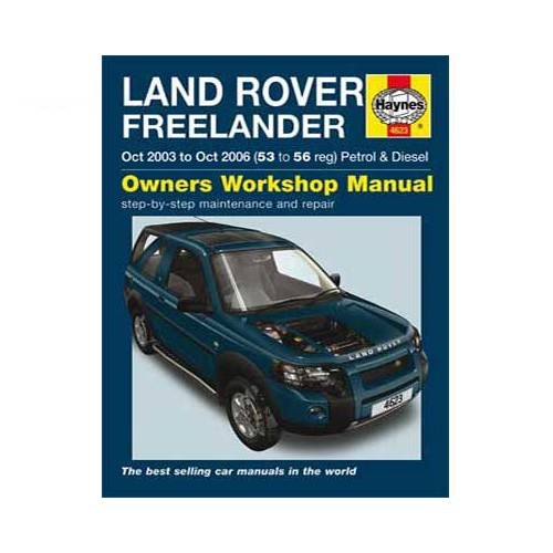     
                
                
    Haynes technical guide for Land Rover Freelander from 10/03 to 10/06 - UF04550
