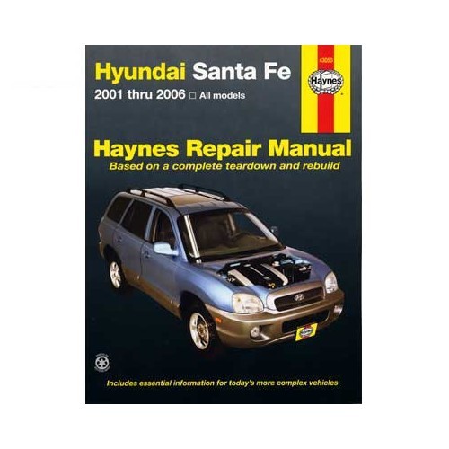     
                
                
    Haynes Technical Review for Hyundai Santa fe USA de 2001 a 2006 - UF04627
