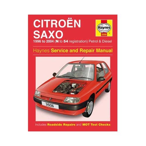  Manual de taller Haynes para Citroën Saxo Gasolina y Diésel de 96 a 2004 - UF04649 