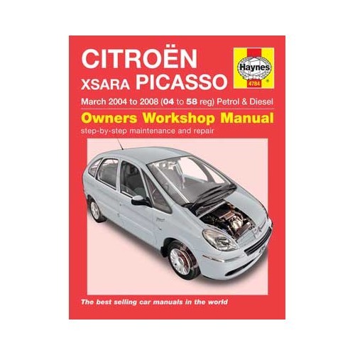  Revisão técnica da Citroën Xsara Picasso gasolina e gasóleo Haynes de Março de 2004 a 2008 - UF04668 