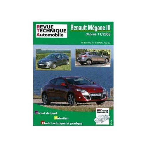     
                
                
    Manual de taller ETAI para Renault Mégane 3 desde 11/2008 - UF04674
