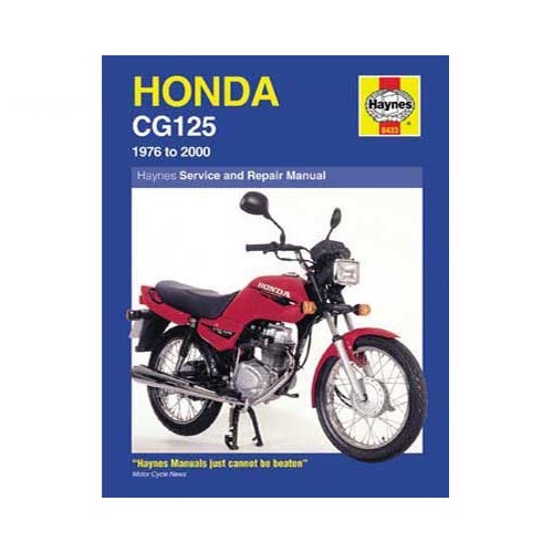  Revisão técnica da Haynes para Honda CG 125 de 76 a 2005 - UF04802 