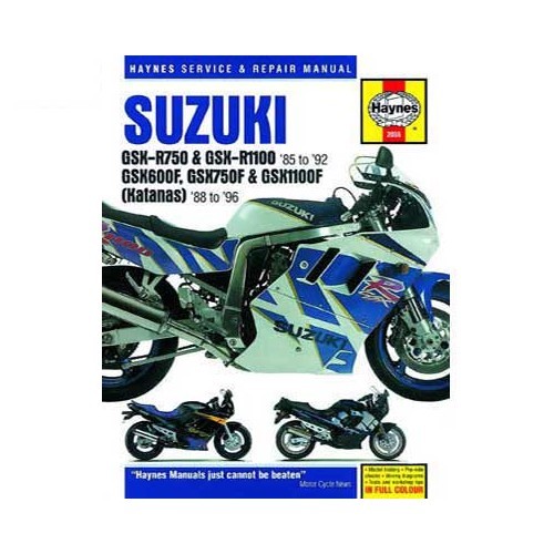  Haynes technisch overzicht voor Suzuki GSX R/F van 85 tot 96 - UF04805 