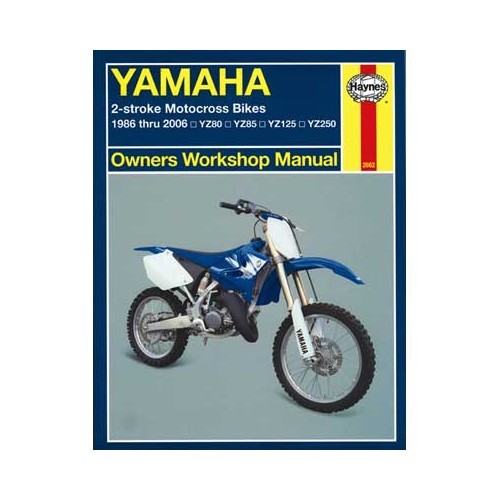     
                
                
    Haynes technical guide for Yamaha YZ 80, 85, 125 and 250 from 86 to 06 - UF04811
