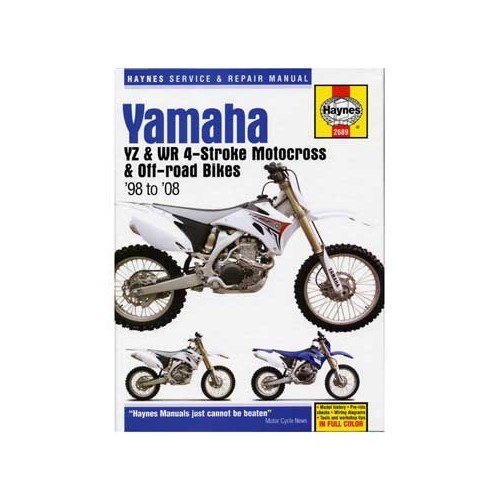  Haynes revisione tecnica per Yamaha YZ e WR 4 tempi dal 98 al 07 - UF04812 