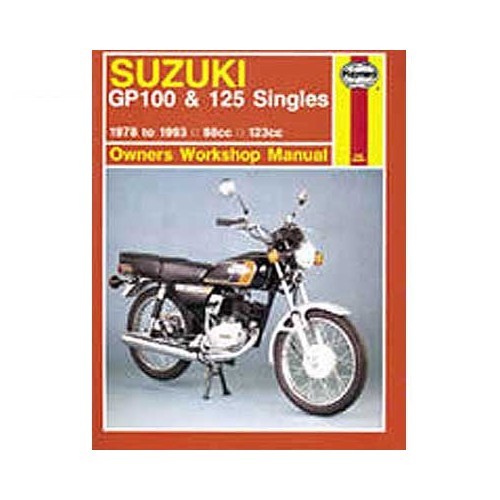     
                
                
    Haynes technical guide for Suzuki 100 and 125 Twins from 78 to 93 - UF04814
