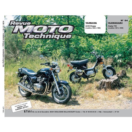  Revista técnica para Yamaha Chappy LB50 y Kawasaki Zephyr 750 - UF04819 