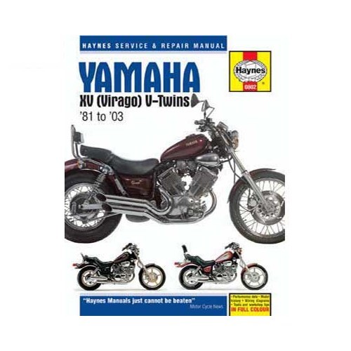     
                
                
    Revue technique pour Yamaha XV Virago de 81 à 03 - UF04822
