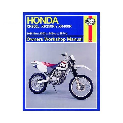     
                
                
    Haynes technical guide for Honda XR from 86 to 2003 - UF04826
