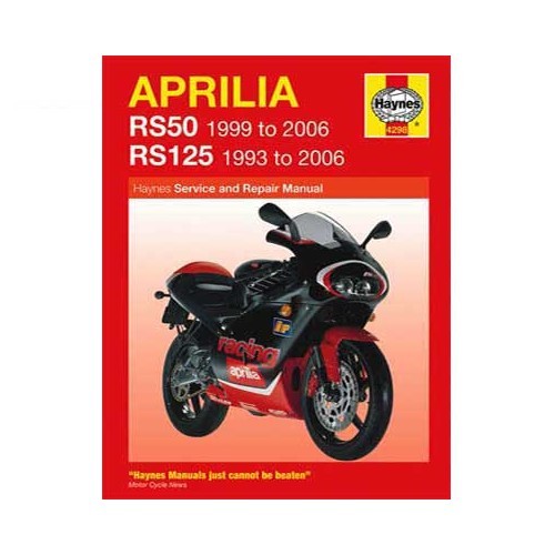  Revisão técnica da Haynes para Aprilia RS50 e RS125 - UF04842 