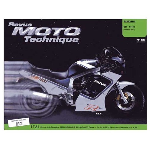  Revue Moto Technique nr. 66: Suzuki GSX R 1100 - UF04843 