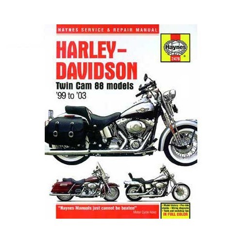     
                
                
    Haynes Technical Review für Harley Davidson Twin Cam 88 von 99 bis 03 - UF04858
