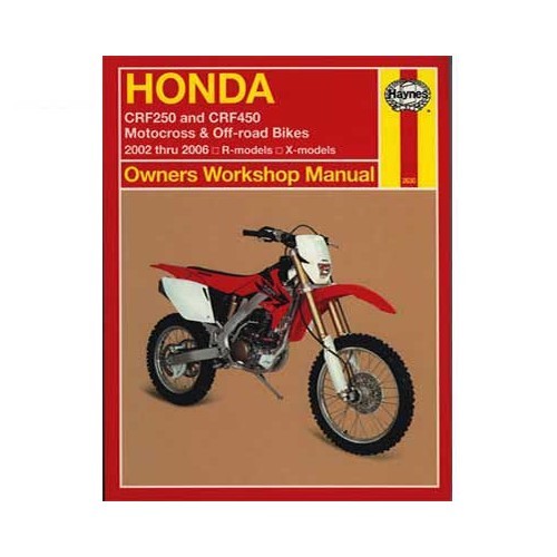     
                
                
    Manual de taller Haynes para Honda CRF250 y CRF450 de 02 a 06 - UF04862
