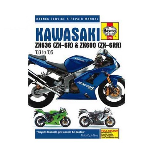     
                
                
    Haynes technisch verslag voor Kawasaki ZX-6R 03 tot 06 - UF04888
