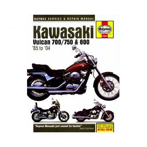  Revisão técnica Haynes para Kawasaki Vulcan 700/750 e 800 de 85 a 04 - UF04892 