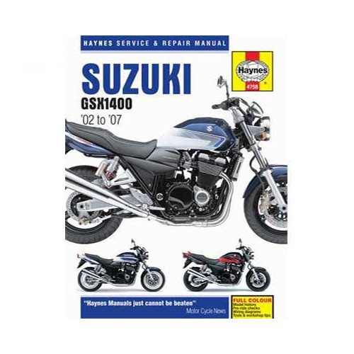  Revue technique Haynes pour Suzuki GSX1400 02-07 - UF04954 