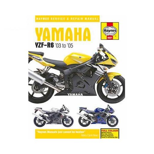     
                
                
    Haynes technisch verslag voor Yamaha YZF-R6 van 03 tot 05 - UF04961
