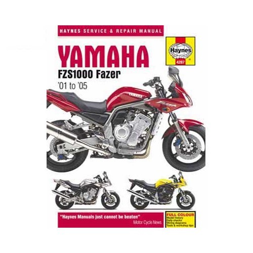     
                
                
    Manual de taller Haynes para Yamaha Fazer FZS1000 de 01 a 05 - UF04965
