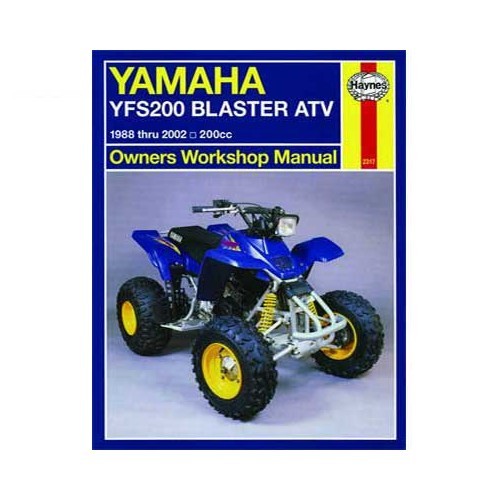     
                
                
    Haynes technical guide for Yamaha YFS200 Blaster quad bike from 88 to 2002 - UF04991
