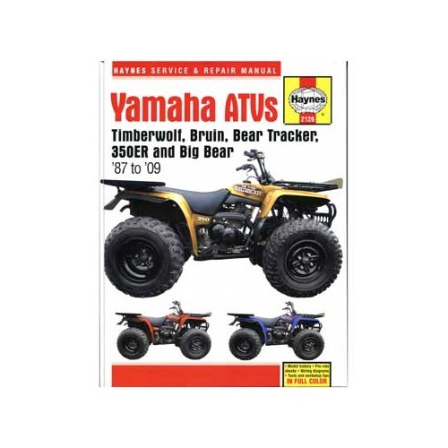  Revisão técnica da Haynes para as quadriciclos Yamaha YFM350 e YFM400 de 87 a 2003 - UF04993 