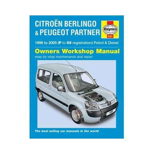     
                
                
    Manual de taller Haynes para Citroën Berlingo de 1996 a 2010 - UF05002
