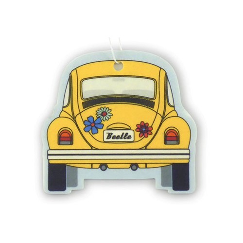 VW beetle air freshener for rear view mirror - yellow - UF08162