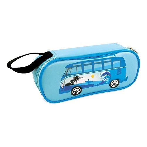 Astuccio per la scuola VW Combi Split blu - UF08171