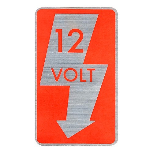 Sticker "12V"