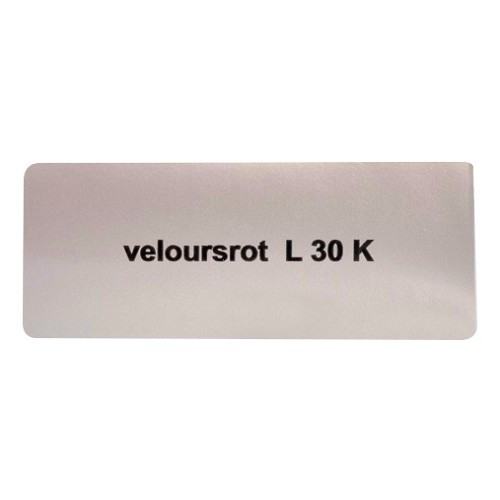     
                
                
    Adhesivo color "veloursrot L30K" para Volkswagen Escarabajo   - UF11024
