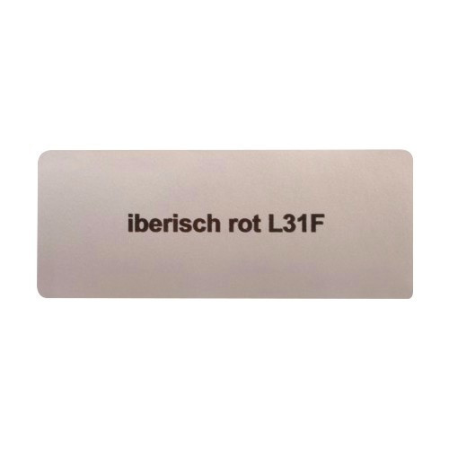     
                
                
    Adesivo colore "iberisch rot L31F" per Volkswagen Maggiolino   - UF11028
