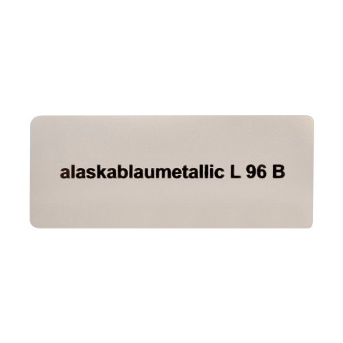  Sticker autocollant couleur "alaskablaumetallic L96B" pour Volkswagen Coccinelle   - UF11053 