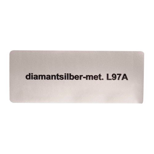  Sticker kleur "diamantsilber-met. L97A" voor Volkswagen Kever   - UF11054 