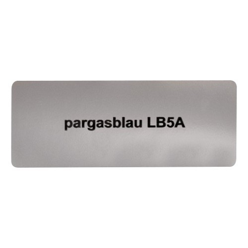  Sticker autocollant couleur "pargasblau LB5A" pour Volkswagen Coccinelle   - UF11061 