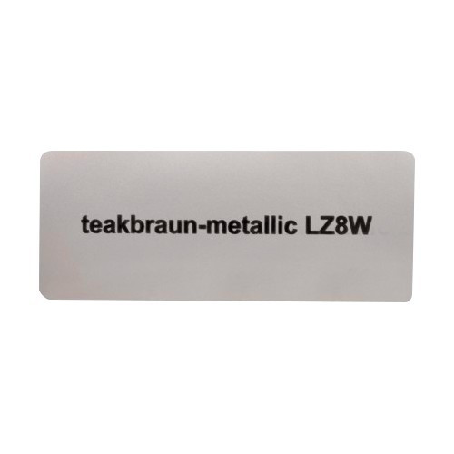  Sticker autocollant couleur "teakbraun-metallic LZ8W" pour Volkswagen Coccinelle   - UF11066 