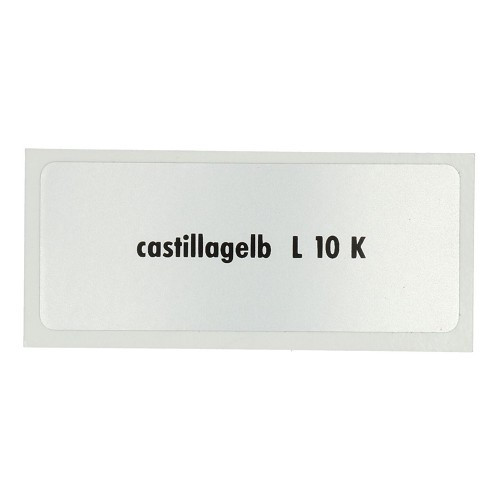  Adesivo colore "castillagelb L10K" per Volkswagen Maggiolino   - UF11068 